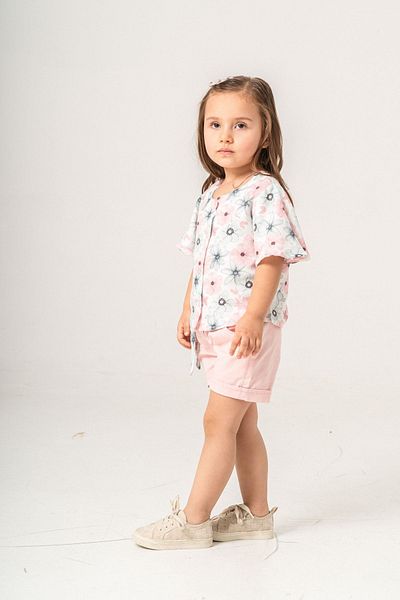 HAUSEkids 2-9 Years Flower Bloom Girl's Suit-Pink
