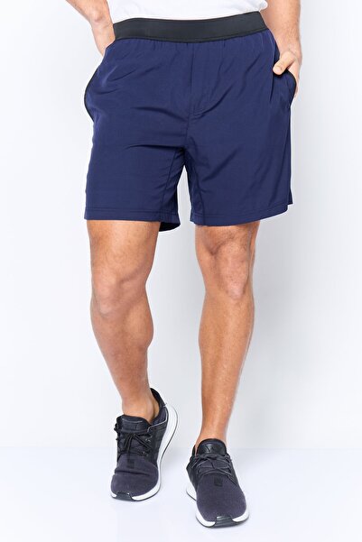 Mister شورت تدريب رجالي رياضي Fit 7 Inseam باللون الأزرق الداكن