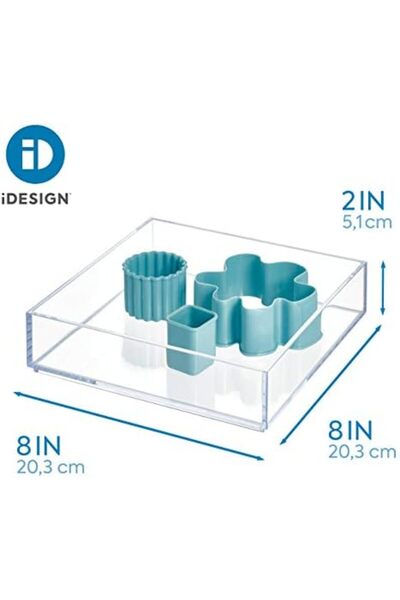 Generic Clarity Kitchen Drawer Organizer for Silverware & Gadgets - Medium, 8" x 2", Clear