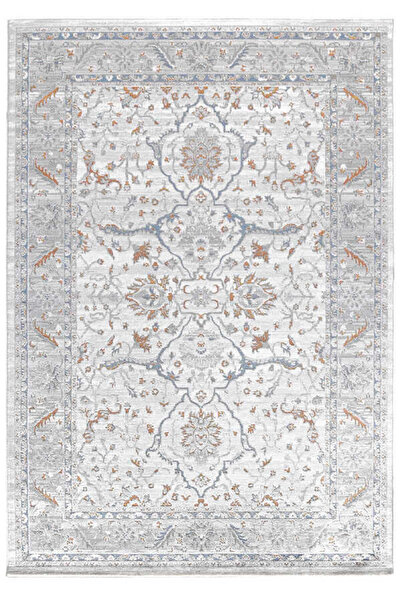 Efor Halı Paradise Beyaz Gri Halı Modern Dokuma Halı Yumuşak Oturma Odası Salon Çocuk Odası Mutfak Halısı M014