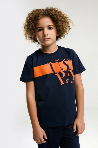 U.S. Polo Assn. 4-15 Years Old Licensed Us Polo Assn Boy's Team-Navy Blue
