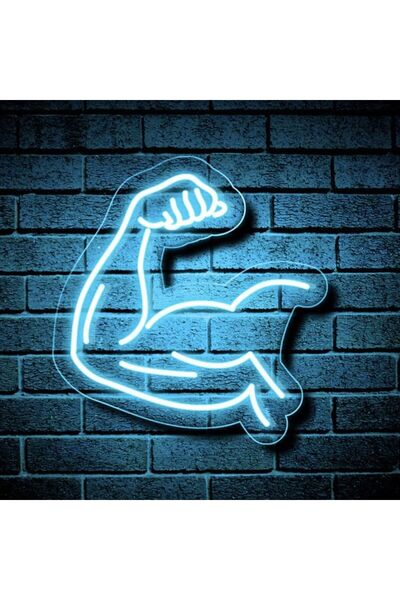 Disa Neon LED Dekoratif Aydınlatma -Spor Kas, 45x45cm-