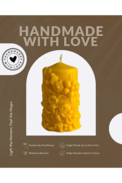 Candle Bahar Işığı- Flower Whisper Vanilya Kokulu Silindir Dekoratif Mum