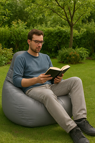 Pufumo Armutland Deri Armut Koltuk Gri