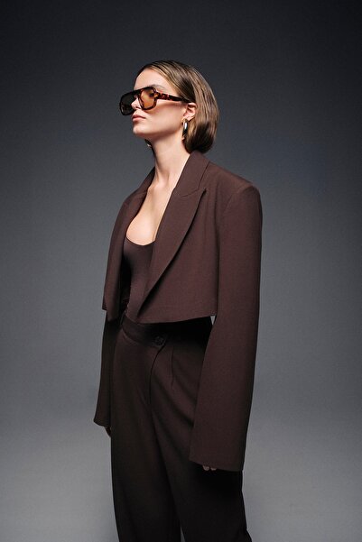 VATKALI Vatkalı crop blazer ceket