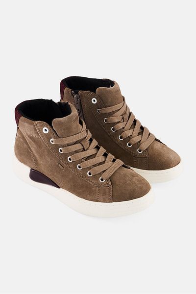 Geox Women Lace Up Casual Shoes, Beige