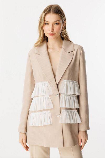 Ghisa Jacket Beige Striped