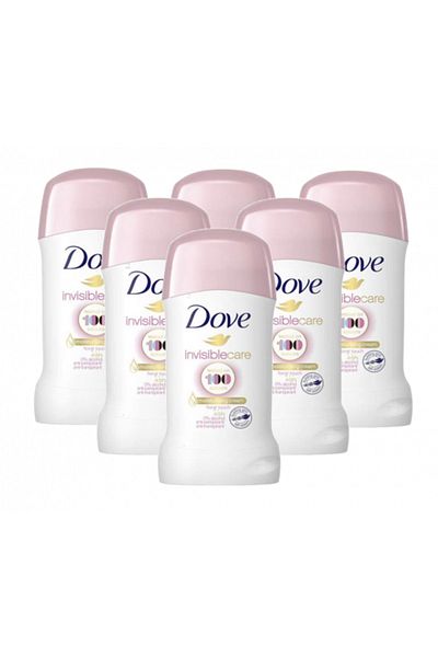 Dove Invisible Care, deodorant stick women, 48h protection, 6x40 ml
