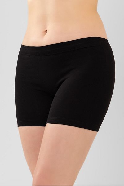 BAYKAR Γυναικείο βαμβακερό Lycra Boxer Σορτς 3 Πακέτο 8042 Μαύρο