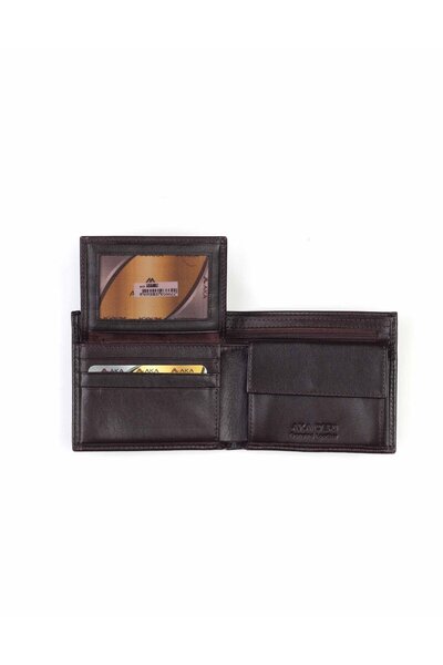 Aka Deri Men's Leather Wallet 537 -3 Brown