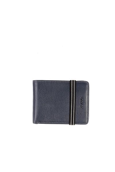 Aka Leather Navy Blue Card Holder Wallet 044 17