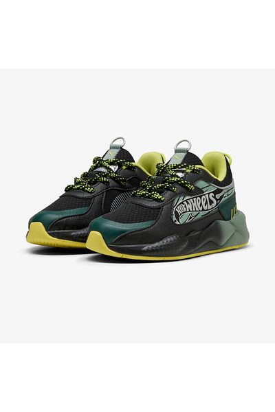 Puma Rs-X Hot Wheels Ps Kids Black Sports Shoes