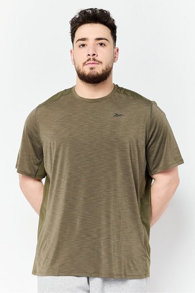 Reebok Men Sportswear Fit Short Sleeve Training T-Shirt, Olive