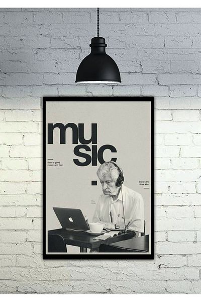 icase Music Record Tape Cassette Microphone Decor Concept Table Mdf Quality Printing Frame Appearance