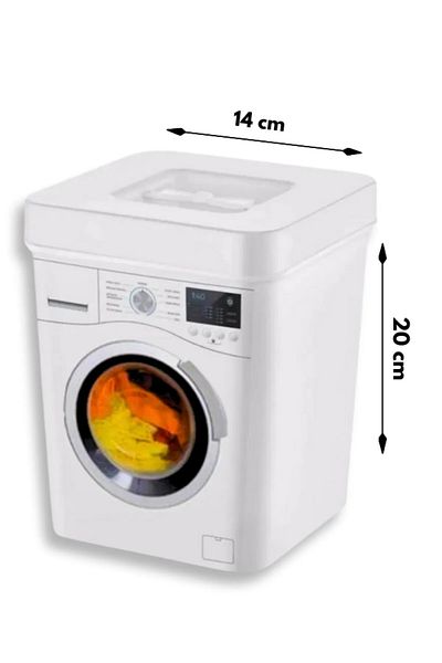 Ayshe Home Concept Detergent Box 3.5 Liter Capacity, Separate Storage Box for White and Colored Bathroom Organizer