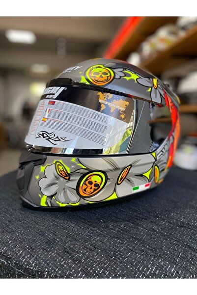 Sway Hellboy Ayna Vizörlü Full Face Kask