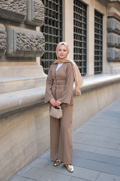 LOCCO بدلة بيا نسائية من فرو المنك