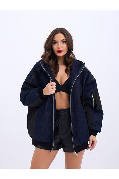modaserdem Women's Coat-Blue