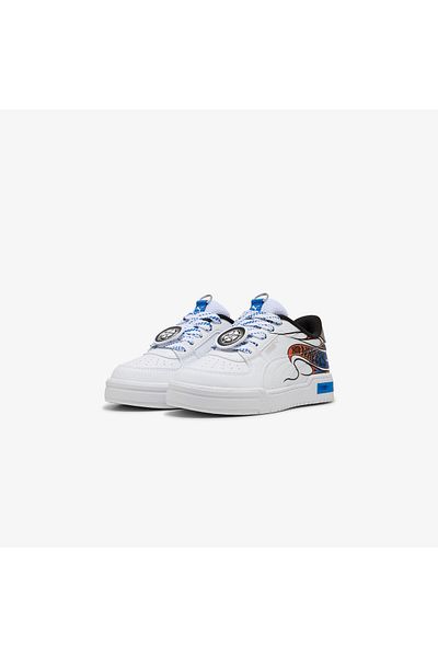 Puma Ca Pro Hot Wheels Ps Kids White Sports Shoes