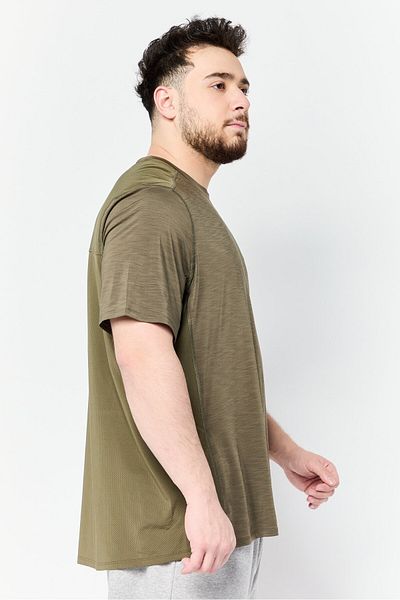 Reebok Men Sportswear Fit Short Sleeve Training T-Shirt, Olive