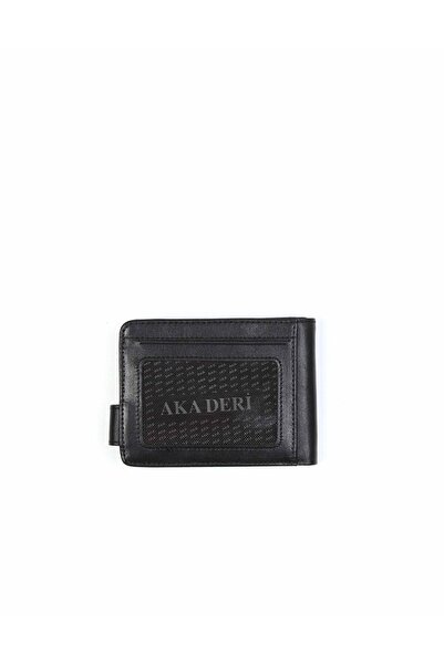 Aka Deri Men's Black Medium Leather Wallet