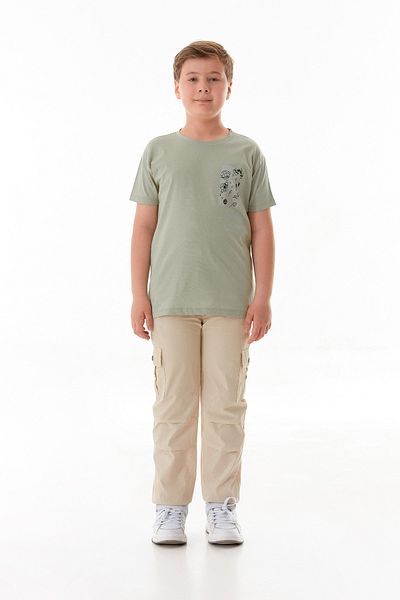 Fulla Moda 100% Cotton Space Printed Boy's T-Shirt