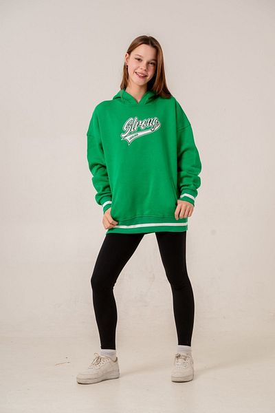 HAUSEkids 9-15 години Уникално силно момиче - Суитшърт - Benetton Green-