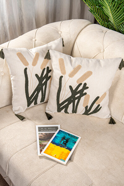 Bade Design 2-Piece Punch Embroidered Throw Pillow Cover Pillow Cover Highly Preferred