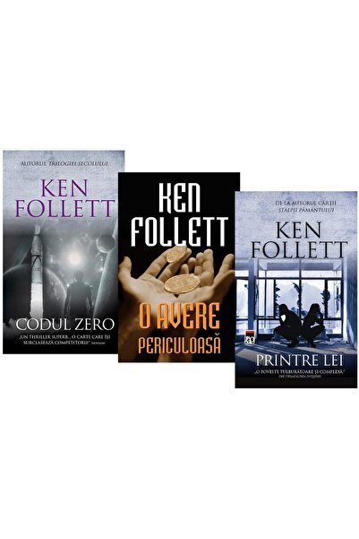 Editura Rao Books Pachet Ken Follett (3 carti): Codul Zero. O avere periculoa...