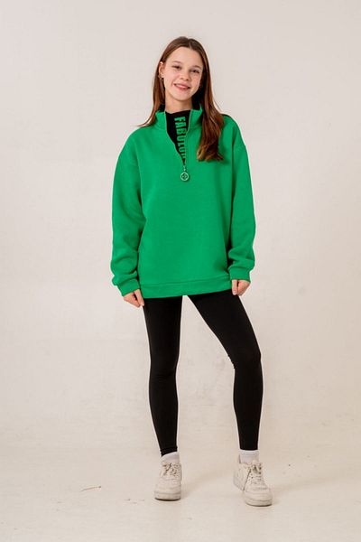 HAUSEkids 9-15 Years Fabulous Cool Girl's Sweat -Green-