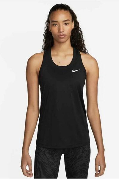 Nike Women's Black Tank Top Dri-Fit Racerback