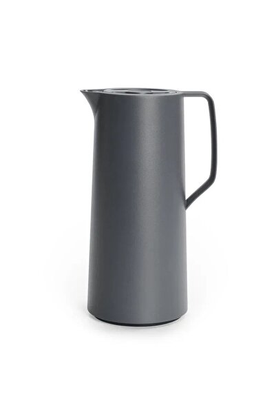 emsa German Thermos Motiva Gray with a luxurious cylindrical design, 1 liter capacity