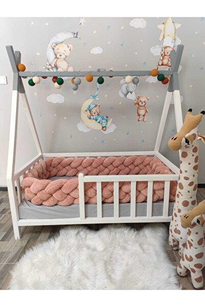 Lucky Kids YENİ NESİL PELUŞ KUMAŞ 540 CM 4 LÜ ÖRGÜ KORUMA MODELİ (100X200 MON...