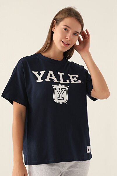 Yale Γυναικείο T-Shirt Navy Blue