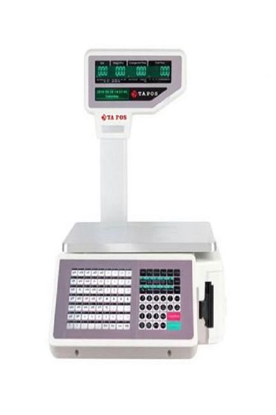 TA POS Electronic barcode scale for printing labels from 20 grams - 30 kilograms - 10,000 items + tax support