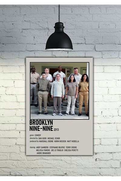 icase Brooklyn Nine-Nine Series Movie Poster Decor Concept Painting Mdf Quality Print Frame View