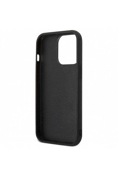 Karl LagerfeId Husa de protectie Karl Lagerfeld si Choupette 3D pentru iPhone 14 Pro Neagru