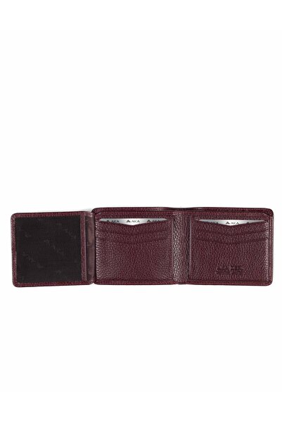 Aka Deri Leather Claret Red Men's Wallet 602 -70