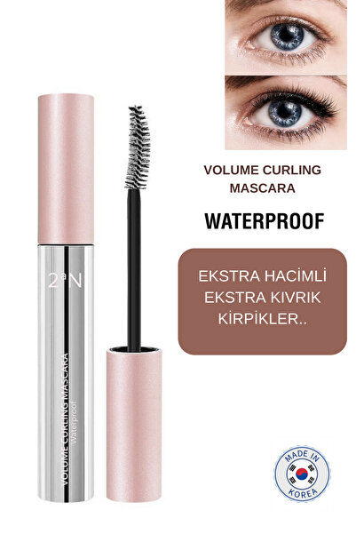 2aN Eksta Hacim Ekstra Kıvrım Veren Gün Boyu Dayanıklı Suya Dayanıklı Maskara...