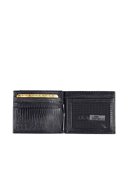 Aka Leather Black Men's Wallet 558 -10