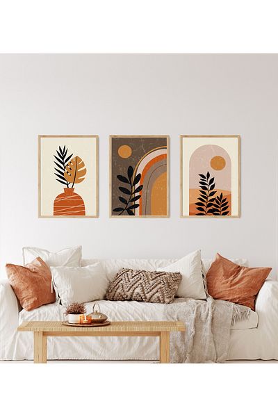 bestablo Σετ ζωγραφικής σε κορνίζα 3 τεμαχίων Legend Boho Wood Bestablo