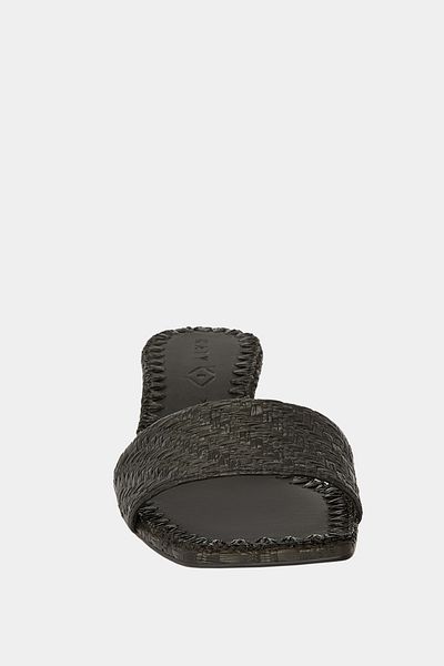 Katy Perry The Wandedering Slide Women's Black Heeled Slippers