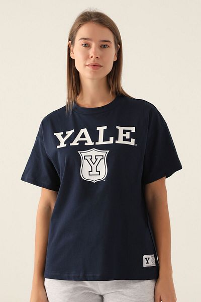 Yale Тъмносиня дамска тениска