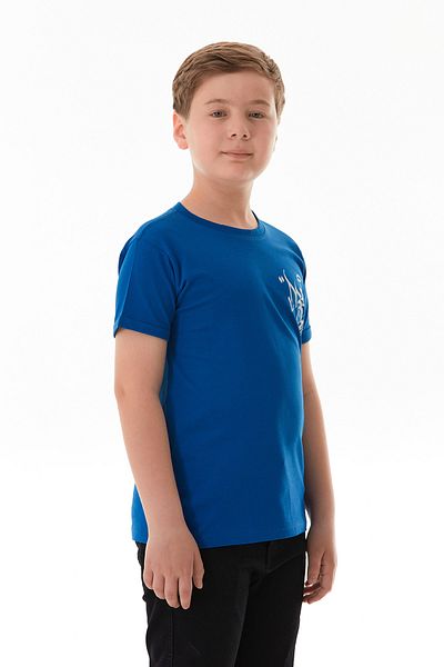 Fulla Moda 100% Cotton Text Printed Boy's T-Shirt