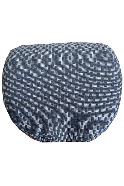 Deluxe Boss Set Huse Scaune Auto DeluxeBoss Classico, pt bancheta rabatabila fractionata, 11 piese, albastru-alb