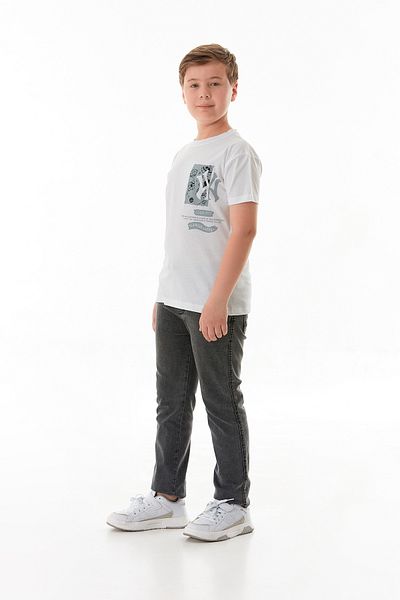 Fulla Moda Tricou pentru băiat 100% bumbac cu imprimeu spațial