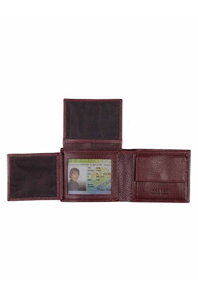 Aka Deri Leather Claret Red Men's Wallet 517 -70