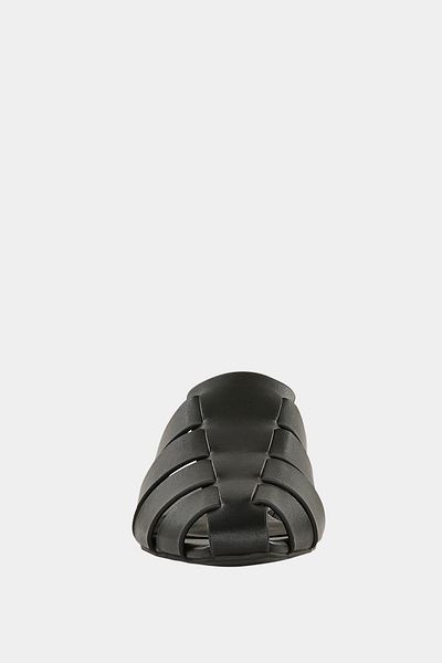 Katy Perry The Confidant Fisherman Mule Black Banded Slippers