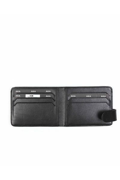 Aka Men's Black Medium Leather Wallet