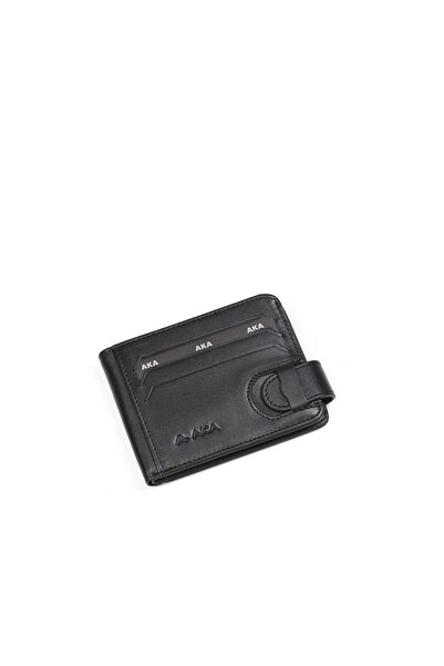 Aka Deri Men's Black Medium Leather Wallet